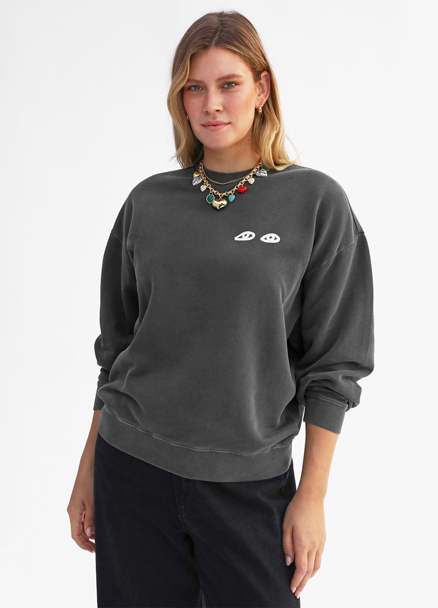 眼睛插畫 Oversized 衛衣